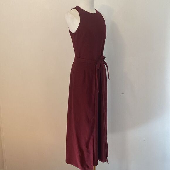 JOIE Mairead Maroon Wide-Leg Jumpsuit Size 2 - Picture 7 of 16